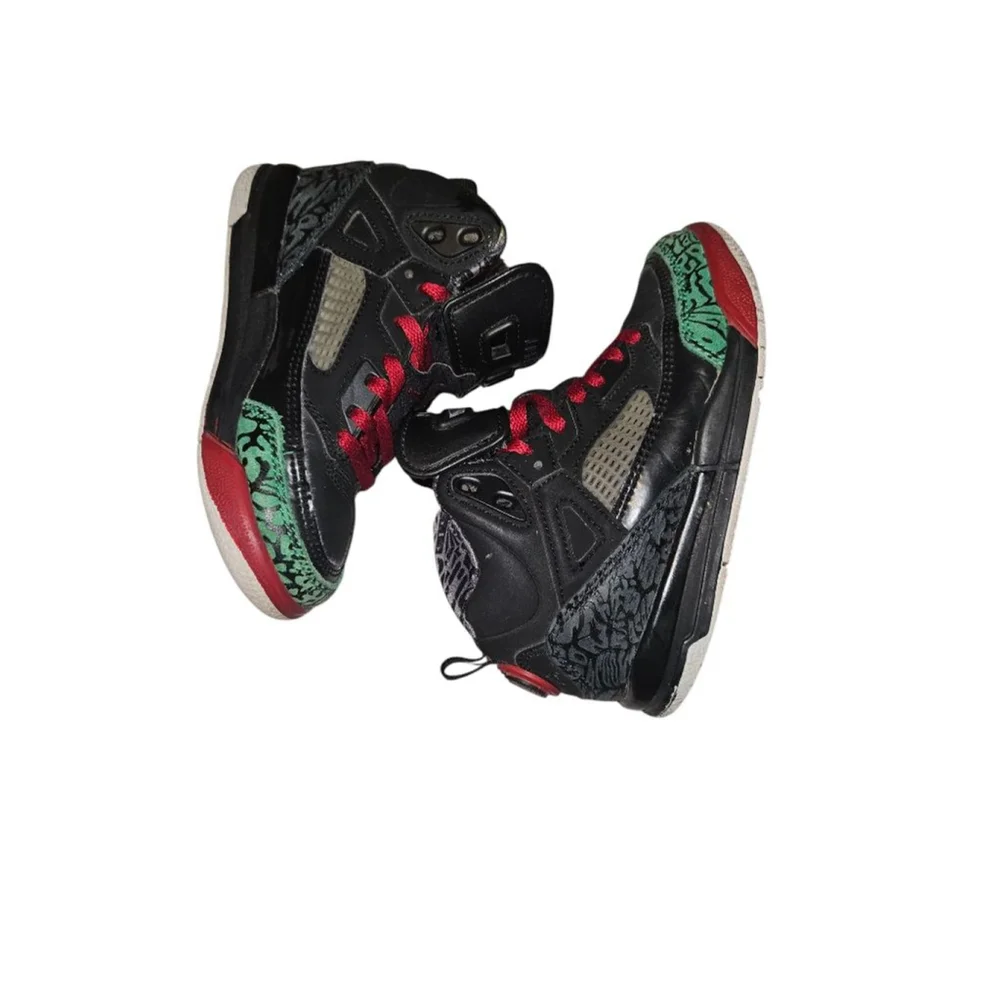 Nike Air Jordan Spizike Black Varsity Red Classic Green 317700-026 Size 11C